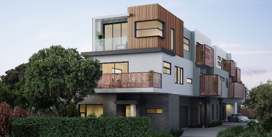 4 luxurious and architecturally designed townhouses in carnegie