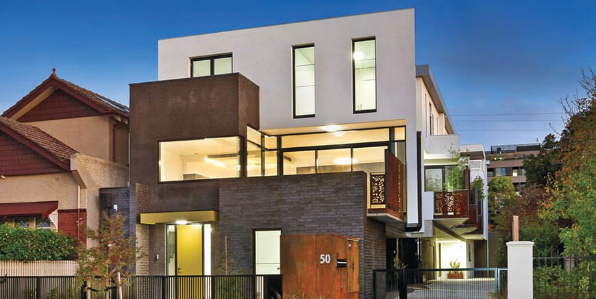 Boutique development of only 4 architecturally striking and luxuriously finished townhouses